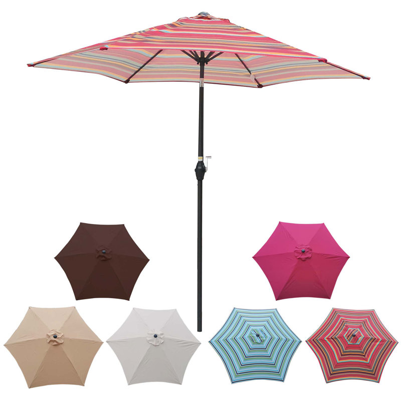 Rayures de parasol 9 pi, Rayures rouges