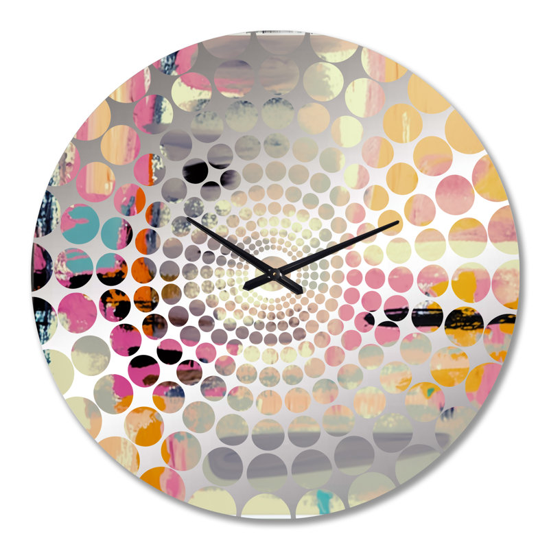 Serkis - Horloge murale peinture abstraite, Grand