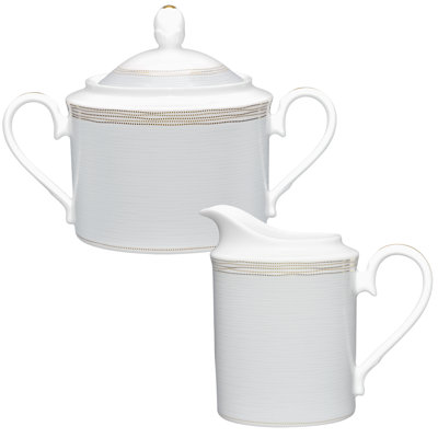 Noritake Linen Road Sugar and Creamer Set