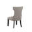 Manchester Upholstered Side Chairs, Light Grey/Black