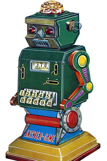 Réponse à un robot-impression, H 30 po x l 20 po