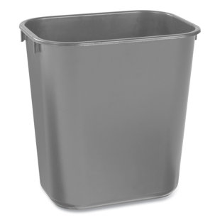 Plastic Open Waste Basket - 3.5 Gallons
