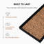 Tapis de démarrage éco-responsable en caoutchouc brun clair et noir 14 po x 24 po-1485295362-1560524769