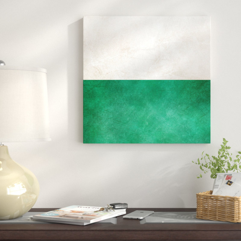 «Pearl And Emerald», impression sur toile, H 12 po x l 12 po x P 1,5 po, Toile tendue, Pas de tapis