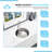 18" L x 18" W UndermountInch Circular Undermount Kitchen Sink with Basket Strainer