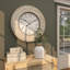 Très grande horloge murale 31 po Brown