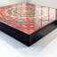 Key box for home, Opens to the left, 30x30x5, Black, Mandala with vivid details and harmonious patterns, 