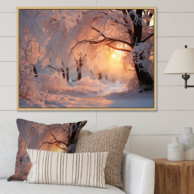 Paysage d'hiver «Frozen Sunlight II» - impressions de paysage d'hiver