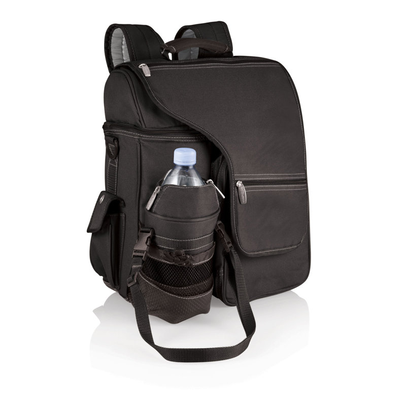 Sac à dos avec porte-bouteille d'eau Turisme, Noir