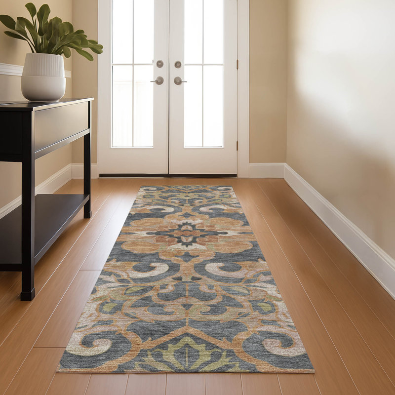 Premium Machine Washable Ralston AMF1947 Global Rug, Runner 2'3" x 7'6"