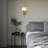 Chianti 6-in Integrated LED ETL Certified Linear Wall Sconce Light with Glass Shade Antique Brass