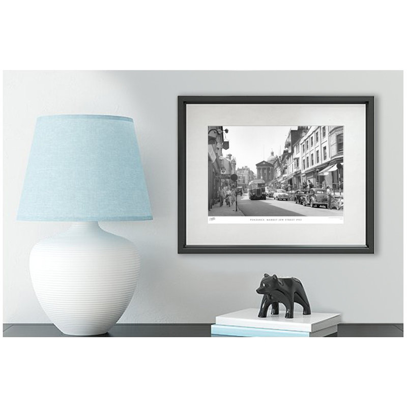 Penzance, Market Jew Street 1953 - Single Picture Frame Print, 28cm H x 36cm W x 2.3cm D