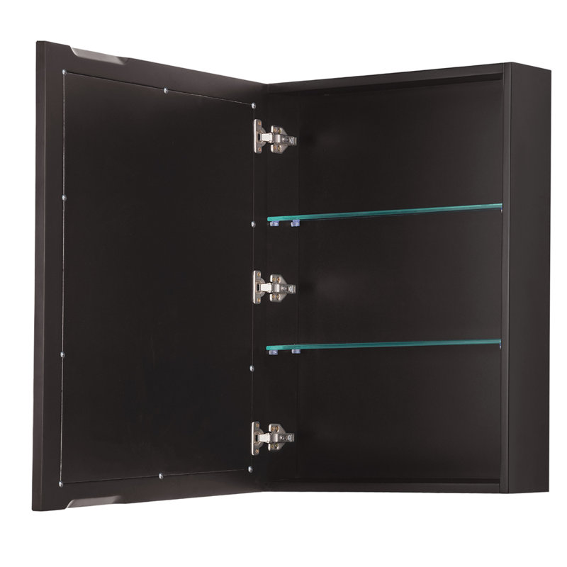 Daria 35'' W Single Bathroom Vanity Base, Dark Espresso/Matte Black