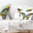 Openwork Butterfly - Floral Printed Pillow