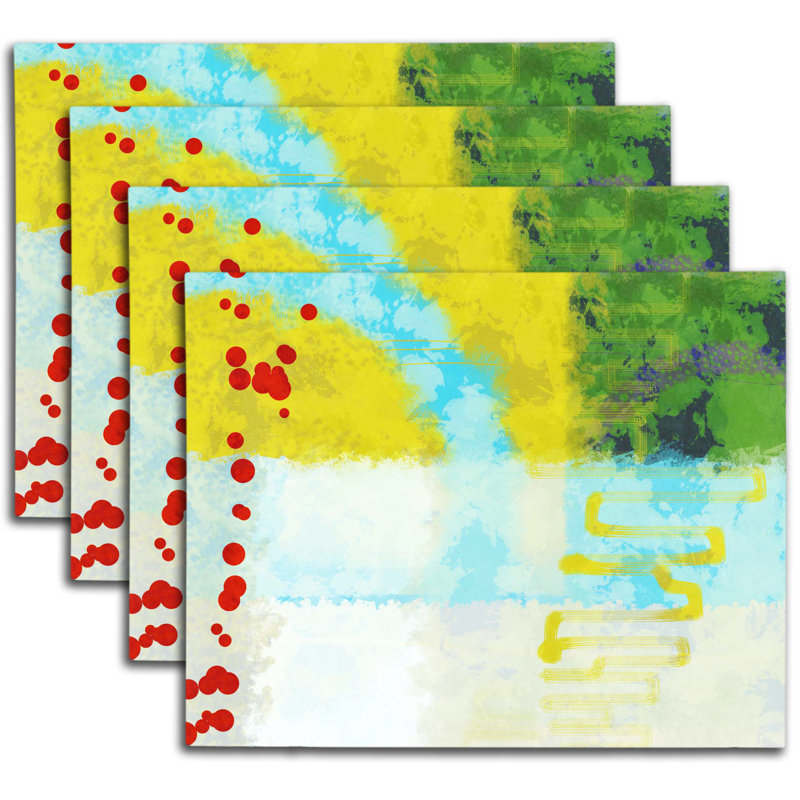 Napperon abstrait en polyester