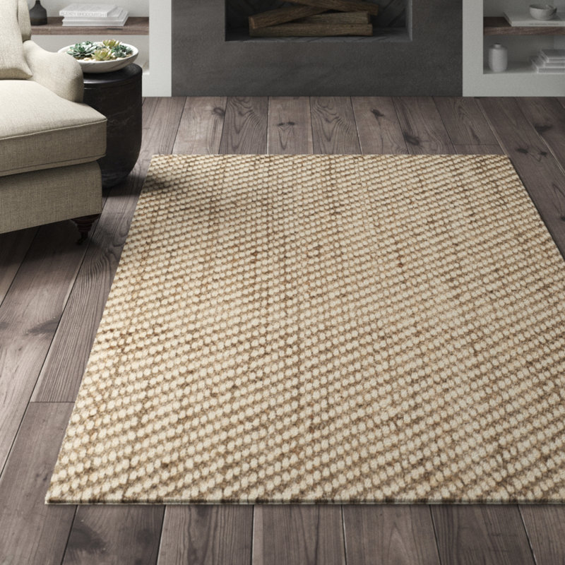 Tapis en fibre de sisal et jute tissé à la main Debrina, Rectangle 6 pi x 9 pi