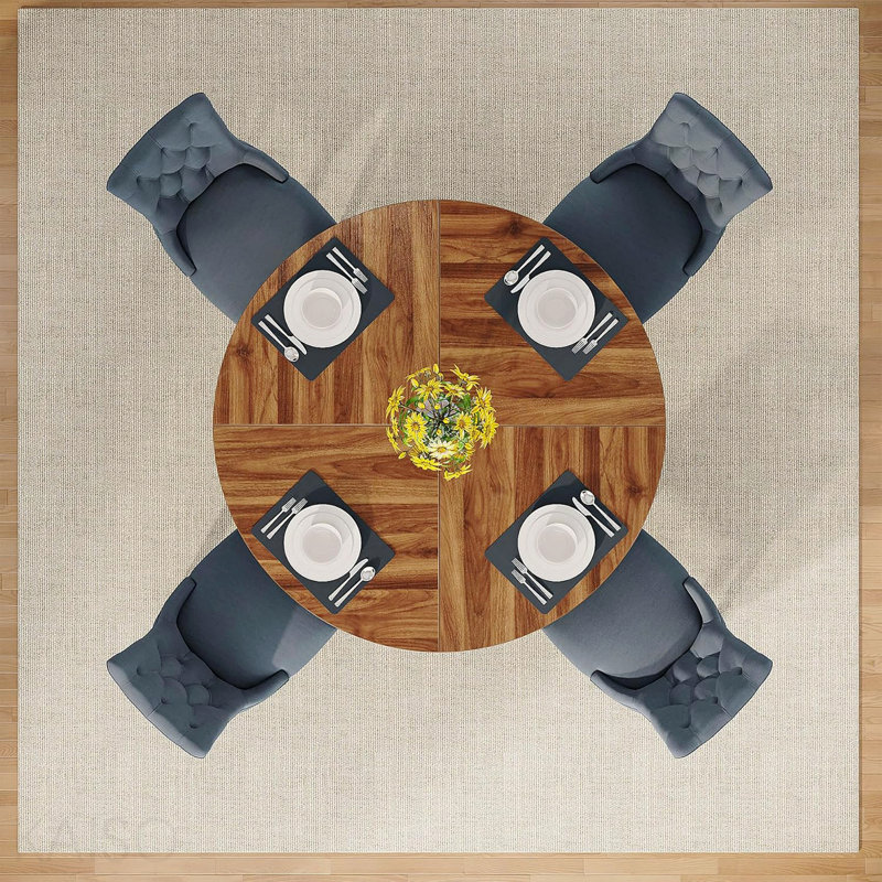 Table de salle à manger de 47 po Farmhouse, Brun rustique
