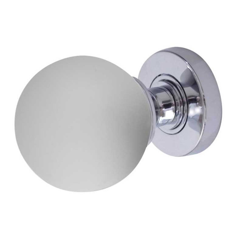 Passage Knobset, Polished Chrome