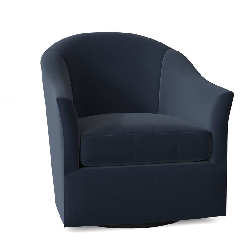 Fauteuil tournant Barry, Indigo 8789