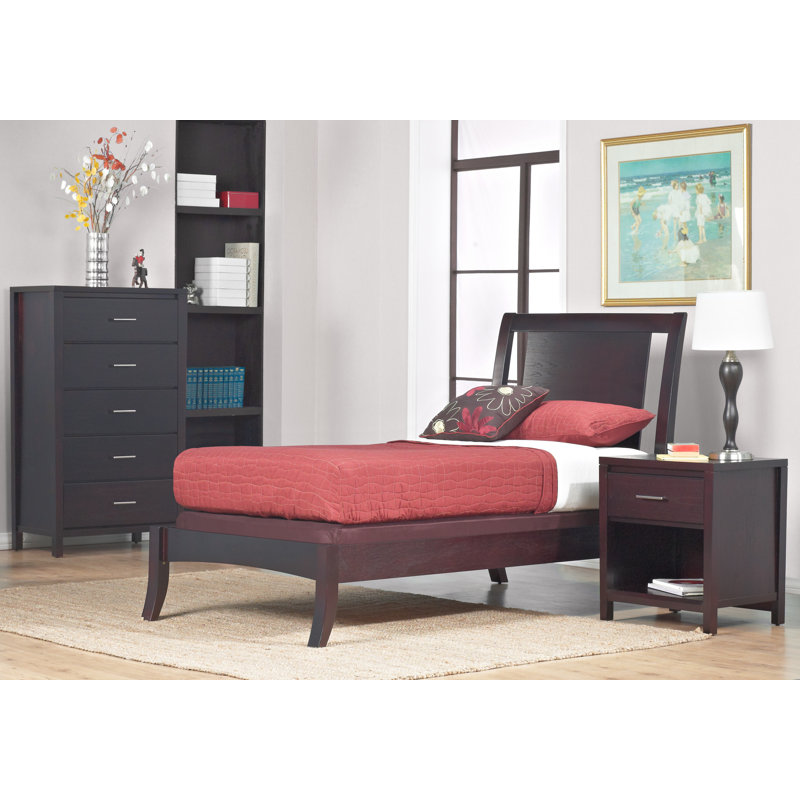 Dornhof Solid Wood Sleigh Bed, Full