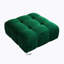 Repose-pieds carré standard en velours Jesse-820900905