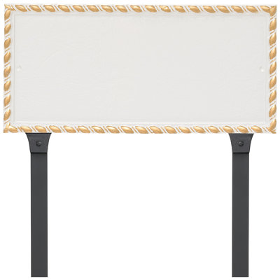 Franklin Rectangle Two Line Address Sign Plaque with Lawn Stakes