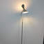 Industrial Metal Gooseneck Floor Lamp With 2 LED Bulbs-346108413