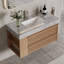 36" Bathroom Single Modern Vanity with Marble Top,2 Drawers-697087870
