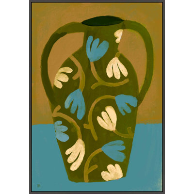 Green Vase Framed Graphic Art