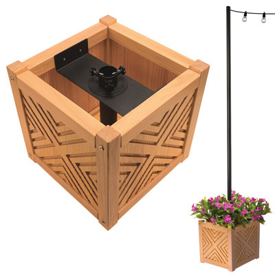 Pot à fleurs 14 po Jardin Chevron