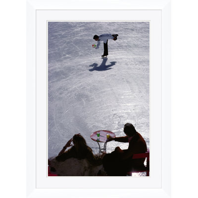 Skating Waiter Print by Slim Aarons