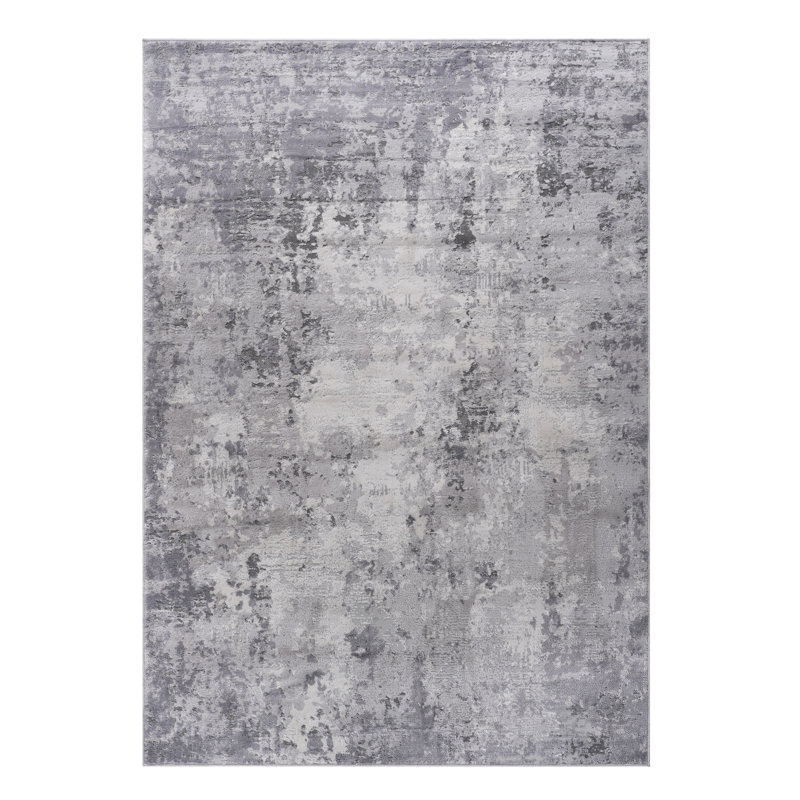 6X9 Area Rug In Grey - Non-Shedding, Stain , Stylish For Home Office, Bedroom, Living Room, Dining Non-Shedding Modern Dining, Office Decoration