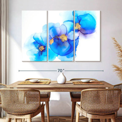 Fleur bleue abstraite Avery