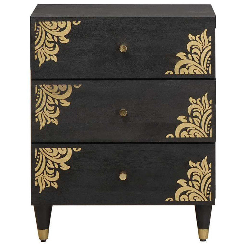 50cm W Solid Wood Bedside Table
