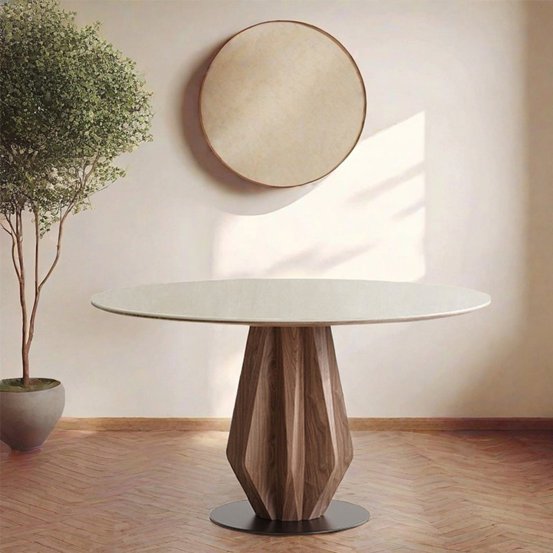 Table de luxe française de style français simple et moderne, H 29,53 po x L 47,24 po x l 47,24 po