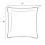 Housse et insert de coussin carré extérieur ARDEN Sapphire Aurora