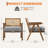 Mid Century Modern Accent Chair, Comfy Living Room Chairs with Sturdy Wood Legs, Rattan Backrest-1906186208-1906186209