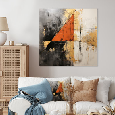 «Lyrical Abstraction Collage I», art mural abstrait en métal