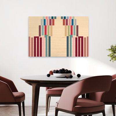 Up Or Down Abstract Contemporary Geometric Art