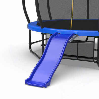 Trampoline d'extérieur, bleu