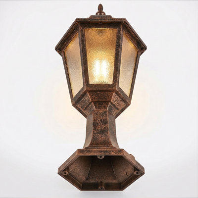 Heritage Antique Bronze Outdoor Pillar Lantern
