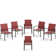 Argyri 6 - Person Metal Patio Dining Set with Rectangular Table