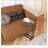 C-Shaped Side Table, C Table End Table for Sofa and Bedside, Couch Side Tables, Wood C-Shaped End Table with Metal Frame Slide for Bedroom Living Room ()-125570414