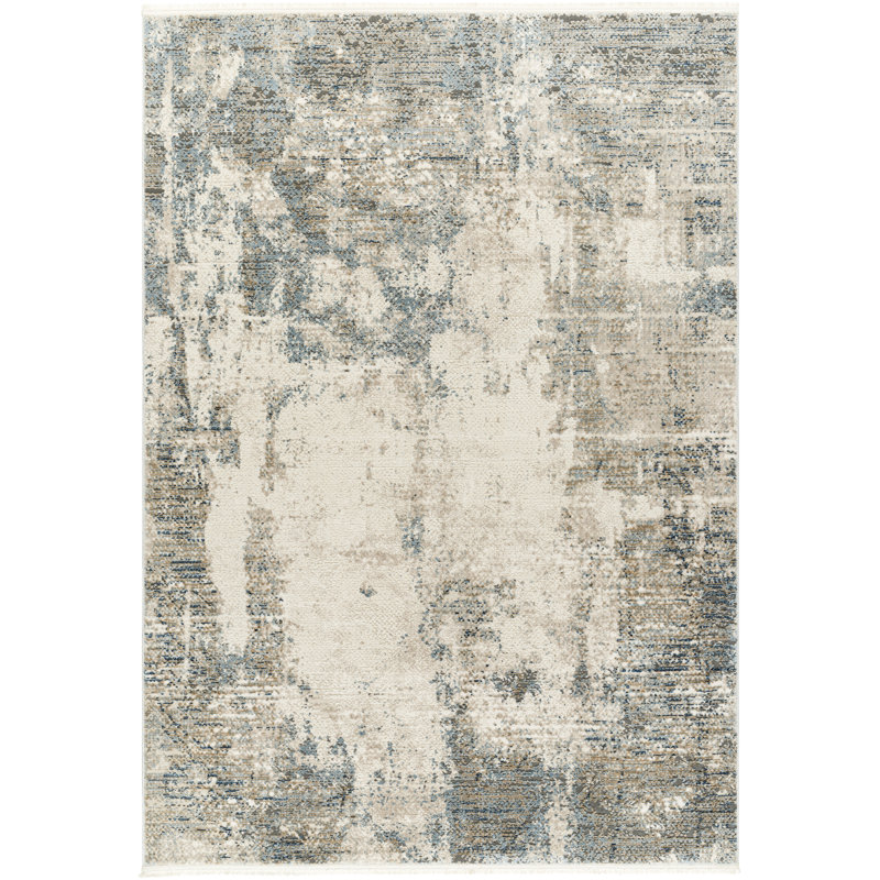 Abstract Indoor Rug, Rectangle 9'2" x 12'