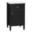 Meuble-lavabo noir de 50 cm avec lavabo, pieds en bois massif, tiroir inclinable, étagère réglable, alliage de zinc, charnières à fermeture douce, style moderne autoportant pour salles de bain compactes, fini doré, idéal pour les petits espaces.