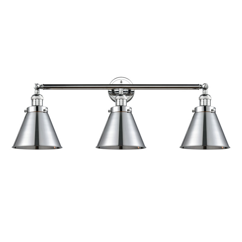 Donovan 3 - Light Dimmable Vanity Light, Polished Chrome, Polished Chrome, Incandescent