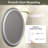 Wayfair Basics® UL Certified LED Anti-Fog Tempered Glass Round Bathroom/Vanity Mirror -1267459822