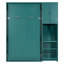 Lit escamotable mural simple avec bibliothèque, armoire supérieure, bureau extensible et rangement latéral-1464494467