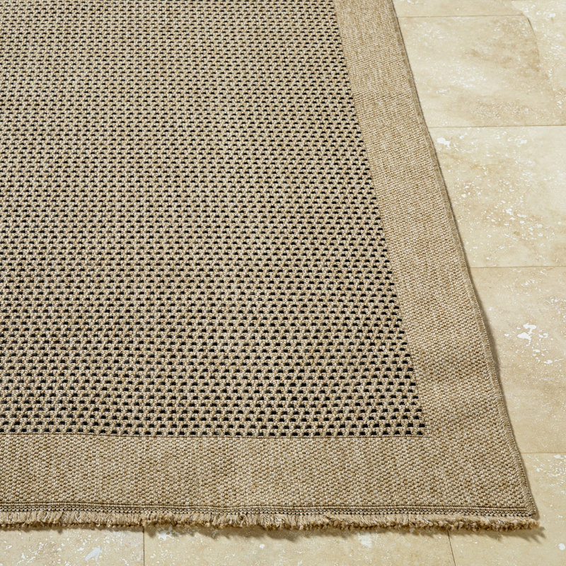 Saraya Boho Jute-Look Beige Brown Area Rug, Rectangle 156 x 207 cm