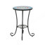 Table d'appoint avec tablette inférieure ouverte